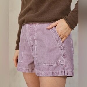 OUTERKNOWN Women's Lavender SeventySeven Cord Shorts, size 28